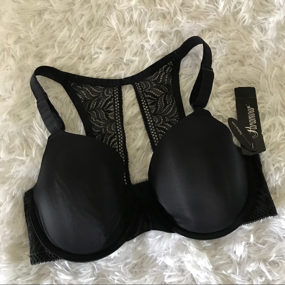 Black Lace Detail Bra